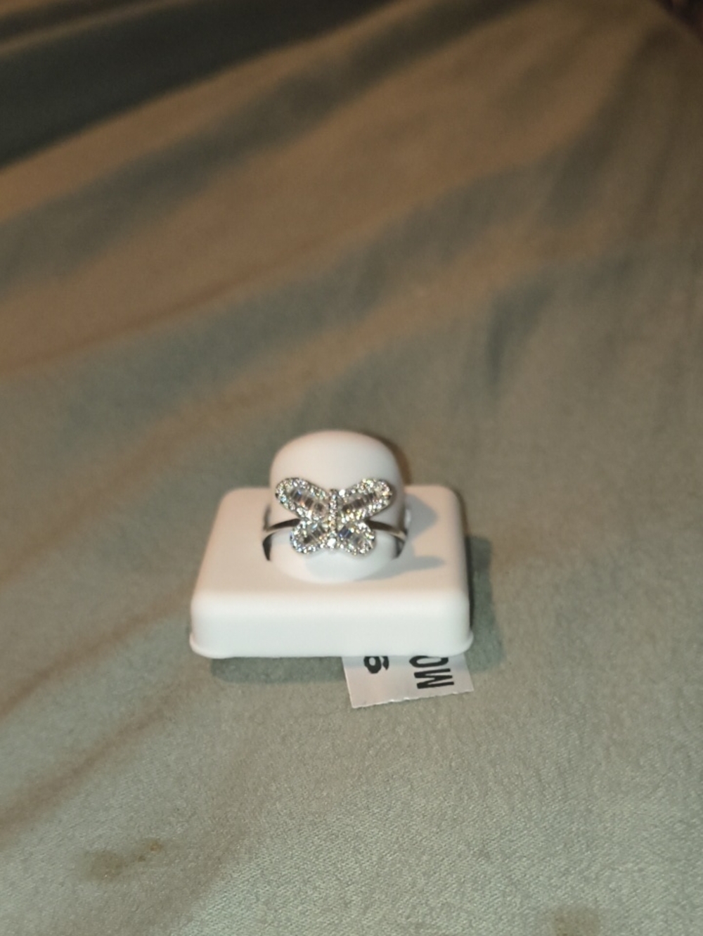 Butterfly Sterling Silver 925 With Moissanite Stones